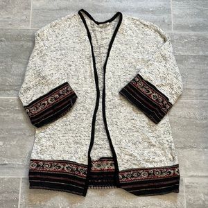 Bershka Gray Marled Cardigan, Size Small